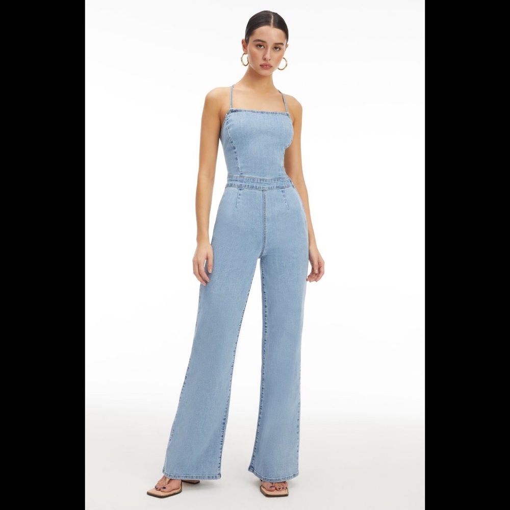 Good American Vacay Palazzo Jumpsuit